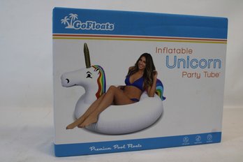 New In Box Large Inflatable Unicorn Party Tube By Go Floats