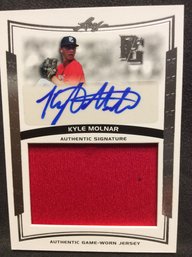 2014 Leaf Kyle Molnar Autographed Jersey Relic Card - K