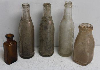 Vintage 5 Assorted Bottles