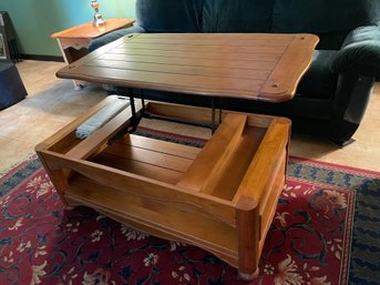 Solid Wood Lift-up Coffee Table