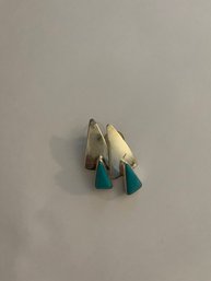 Sterling And Turquoise Earrings