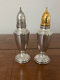 Vintage Sterling Salt And Pepper Shakers - 46g