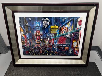 Early 1990's Inspired Times Square Three Dimensional Framed Print