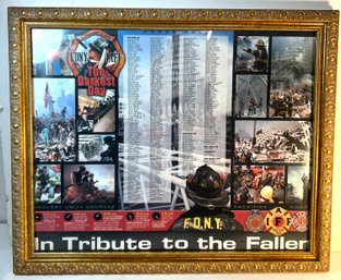 In Tribute To The Fallen Framed 9/11 Honor Roll