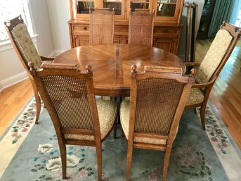 French Provencal HICKORY Co Dining Table And Chairs