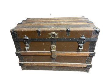 Vintage Steamer Trunk (one Of Two)