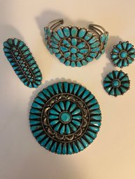 Sterling And Turquoise Jewelry Lot