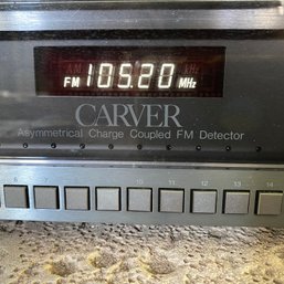 Carver TX-11 Asymmetrical Charge Coupled FM Detector Tuner 17x4x13in Tested Working