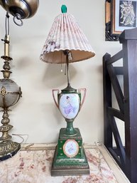 Vintage Hand Painted Porcelain Lamp