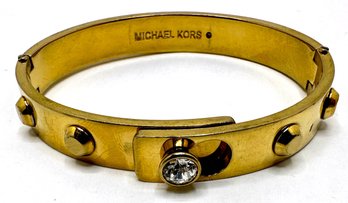 Michael Kors Studded Hinge Bracelet With Rhinestone