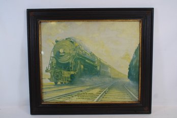 Vintage Framed Morning On The Mohawk 20th Century Limited Of The New York Central Lines