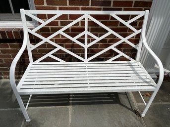 McKinnon & Harris Solid Aluminum  Outdoor Bench  - Lot A  48'L  MSRP $9,000
