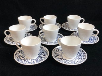 Set Of Centura Teacups With Saucers