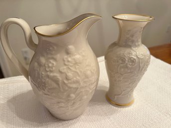 Pair Of Lenox Porcelain Vases