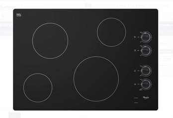 Whirlpool Electric Cook Top ~ Model W5CE3024XBOO ~  30 Inch With 4 Burners