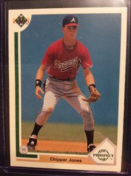 1991 Upper Deck Chipper Jones Rookie Prospect Card - K