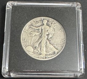 1945-D Walking Liberty Silver Half Dollar