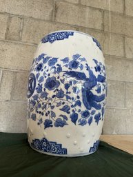 Chinese Blue And White Garden Stool