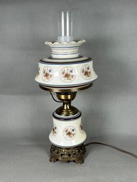 Vintage Classic 1977 Quoizel Abigail Adams Hurricane Table Lamp