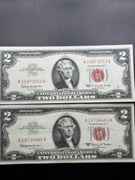 1963 & 1963-A Red Seal $2 Bill