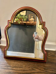 Wood Easel Mirror With GIlt Finish