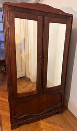 Vintage 1940s Armoire With Mirrors