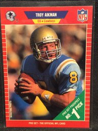 1989 Pro Set Troy Aikman Rookie Card - K