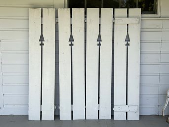 Barn Find! A Fantastic Set Of Four Vintage Board & Batten Exterior Shutters