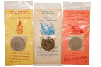 Interesting Replicas Of Piece Of Eight Continental Dollar And Doubloon Coins