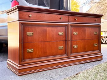 An Italian Export Burl Wood Dresser