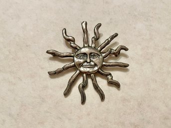 Dellapina Sterling Sun Brooch