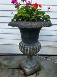 Large Antique Iron Planter