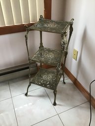 Vintage, Ornate Brass Plant Stand