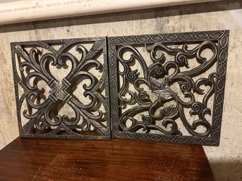 Two Metal Wall Hangings