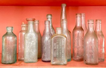 Antique Glass Bottles - Large Assortment