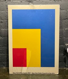 Large 1967 Ellsworth Kelly Primary Colors Serigraph Poster