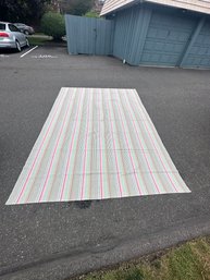 Dash And Albert Pink, Blue Striped Area Rug
