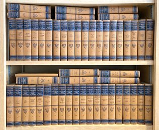 Fifty-One Volumes Of Cloth Bound 'Harvard Classics - Five Foot Shelf Of Books' Circa 1930s