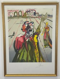 Pencil Signed Salvador Dali 'The Poet Advises The Maiden' Lithograph