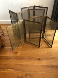 Antique Fireplace Brass  Screens