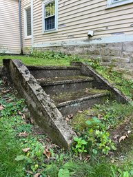 A Set Of Cast Stone Garden Steps - PATINA!