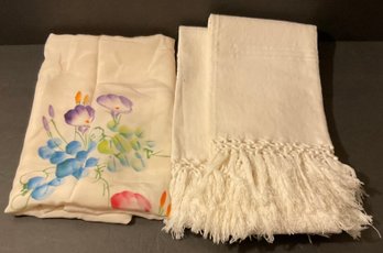 Vintage Large Tea Towels & Scarf