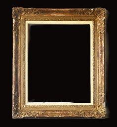 Antique Gilded Wood & Gesso Frame- Mention Of Paris On The Back