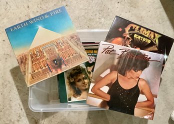 14 Vintage Vinyl Albums ~ Earth Wind & Fire, Pat Benatar, Bette Midler & More ~