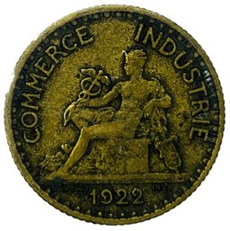 1922 Commerce Industrie 1 Franc  (France)