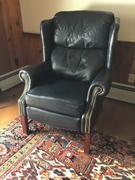 Leather Lane Furniture Black Cushioned Arm Chair Recliner