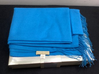 Nordstrom Cashmere Blue Scarf