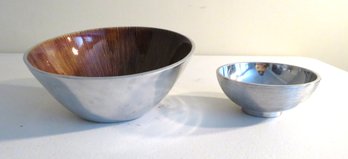 Modernist Artisan Stainless Steel Bowls Vera Wang
