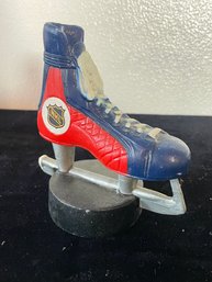 1968 Scott Products Bottle Opener / Paper Weight: New York Rangers