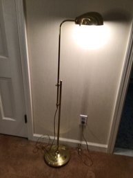 Brass Scalloped Floor Lamp